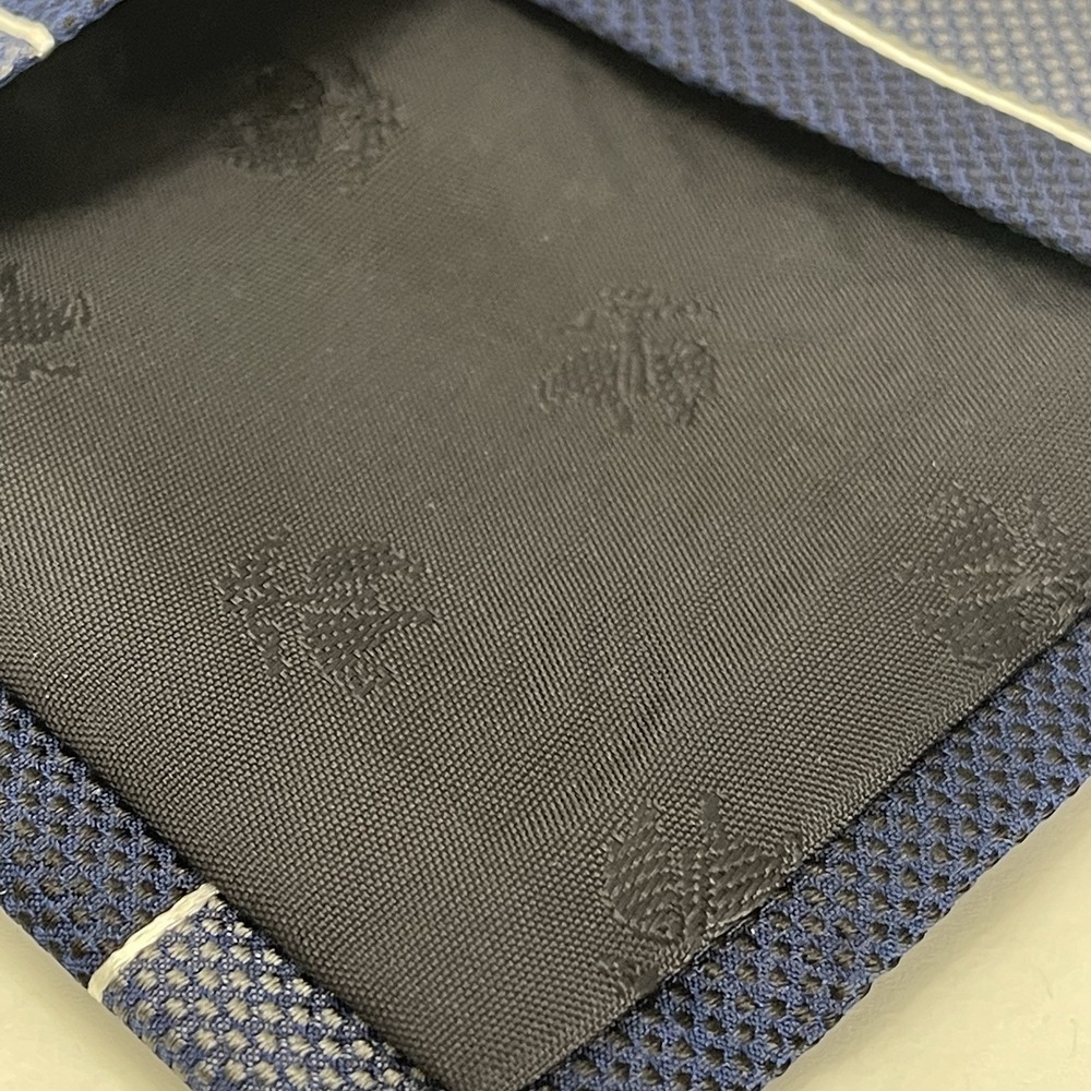 NWT Brooks Brothers University‎ Stripe Light Blue Navy Silk Tie Preppy - Picture 4 of 8